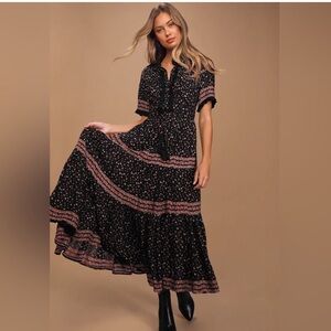FREE PEOPLE BOHO MAXI DRESS RARE FEELINGS X-SMALL. XS